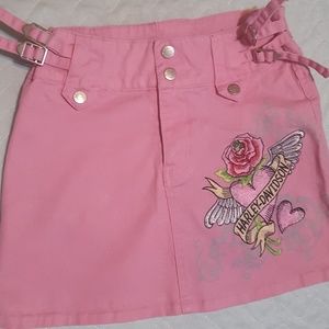 Harley Davidson Girls Mini Skirt